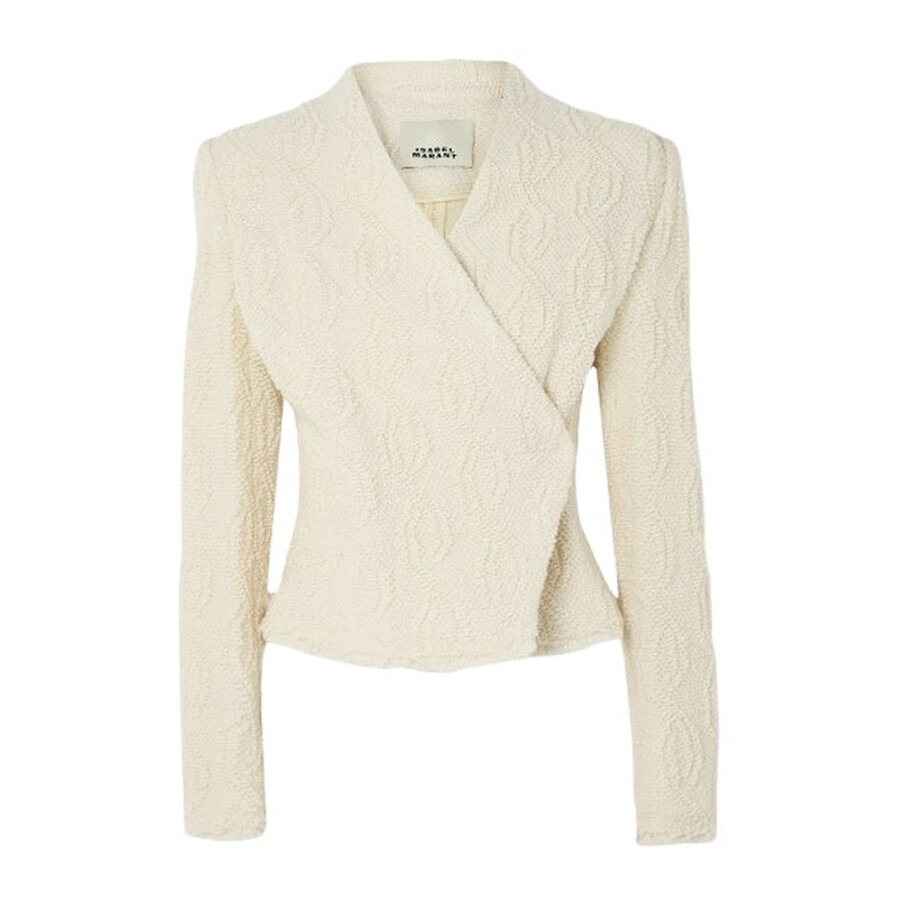 Isabel Marant Ladies Ecru Loyana Cowens Jacket - 5
