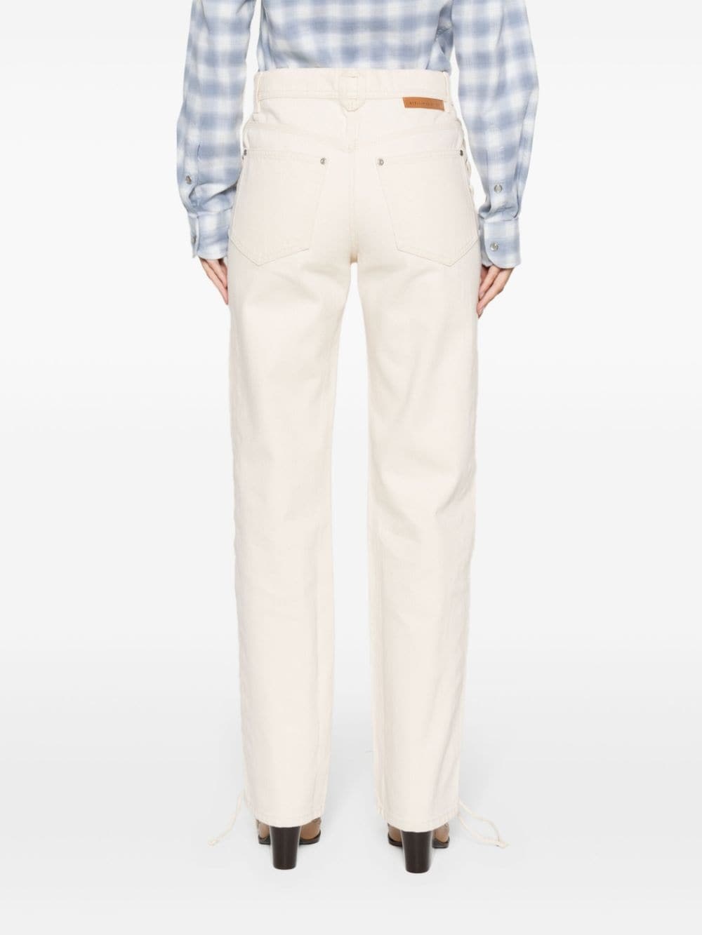 mid-rise straight-leg jeans - 4