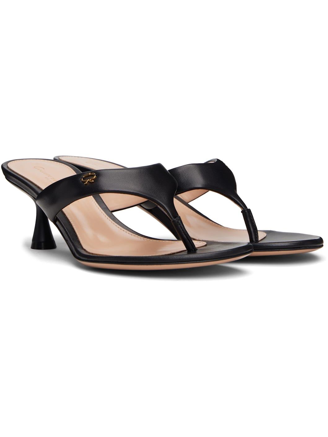 Black Ascent Thong 55 Heeled Sandals - 4