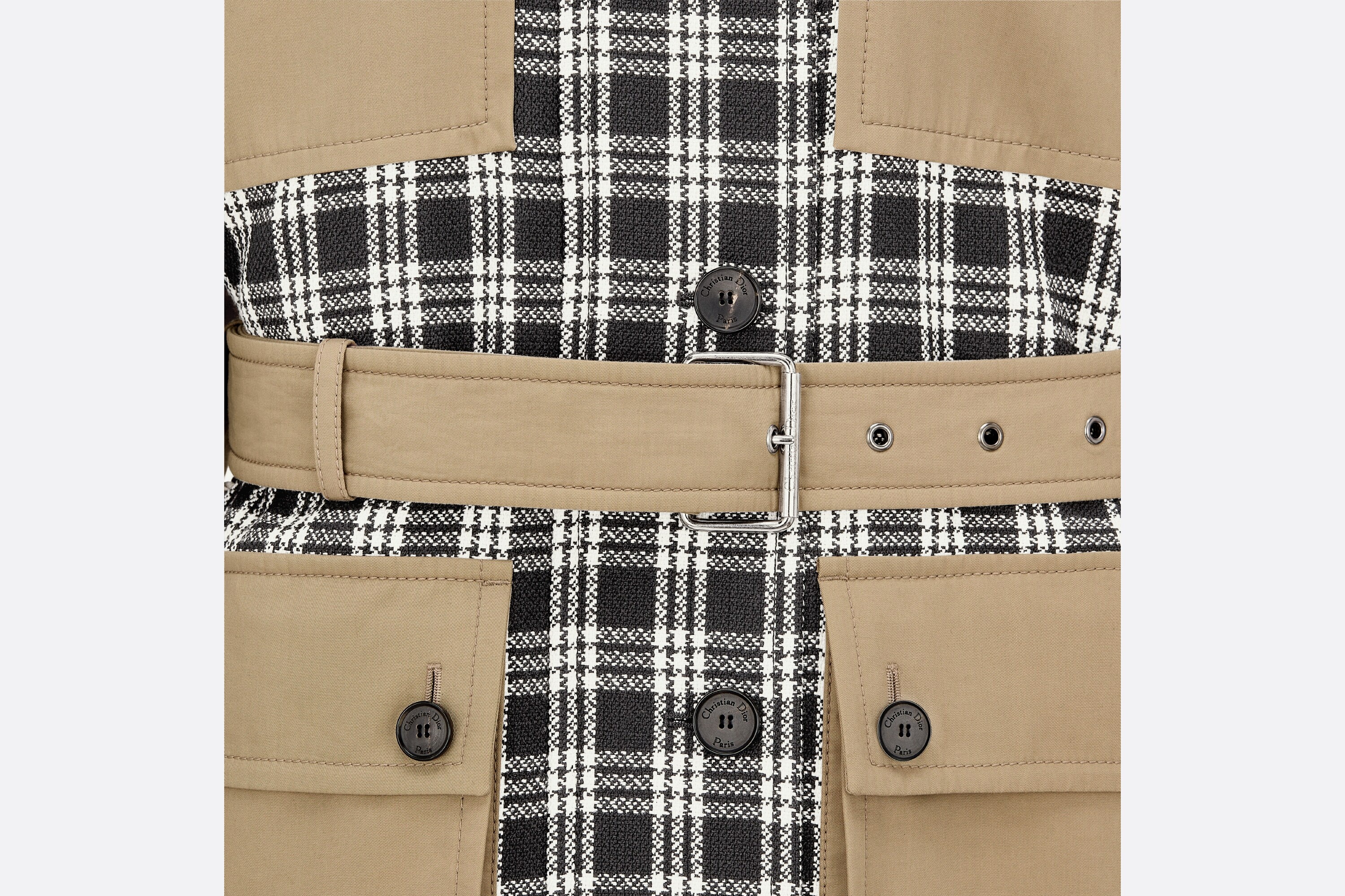 Hooded Coat with Belt - 3