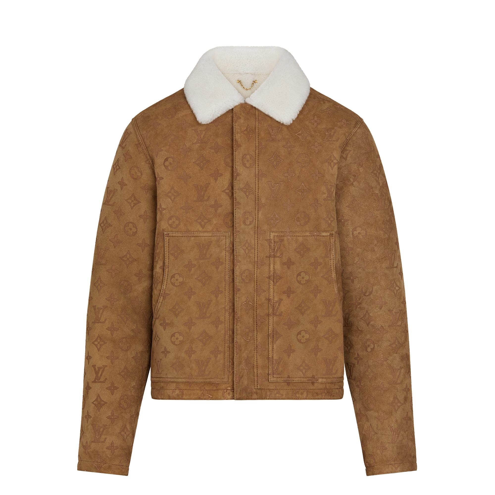 Shearling Embossed Monogram Jacket - 1