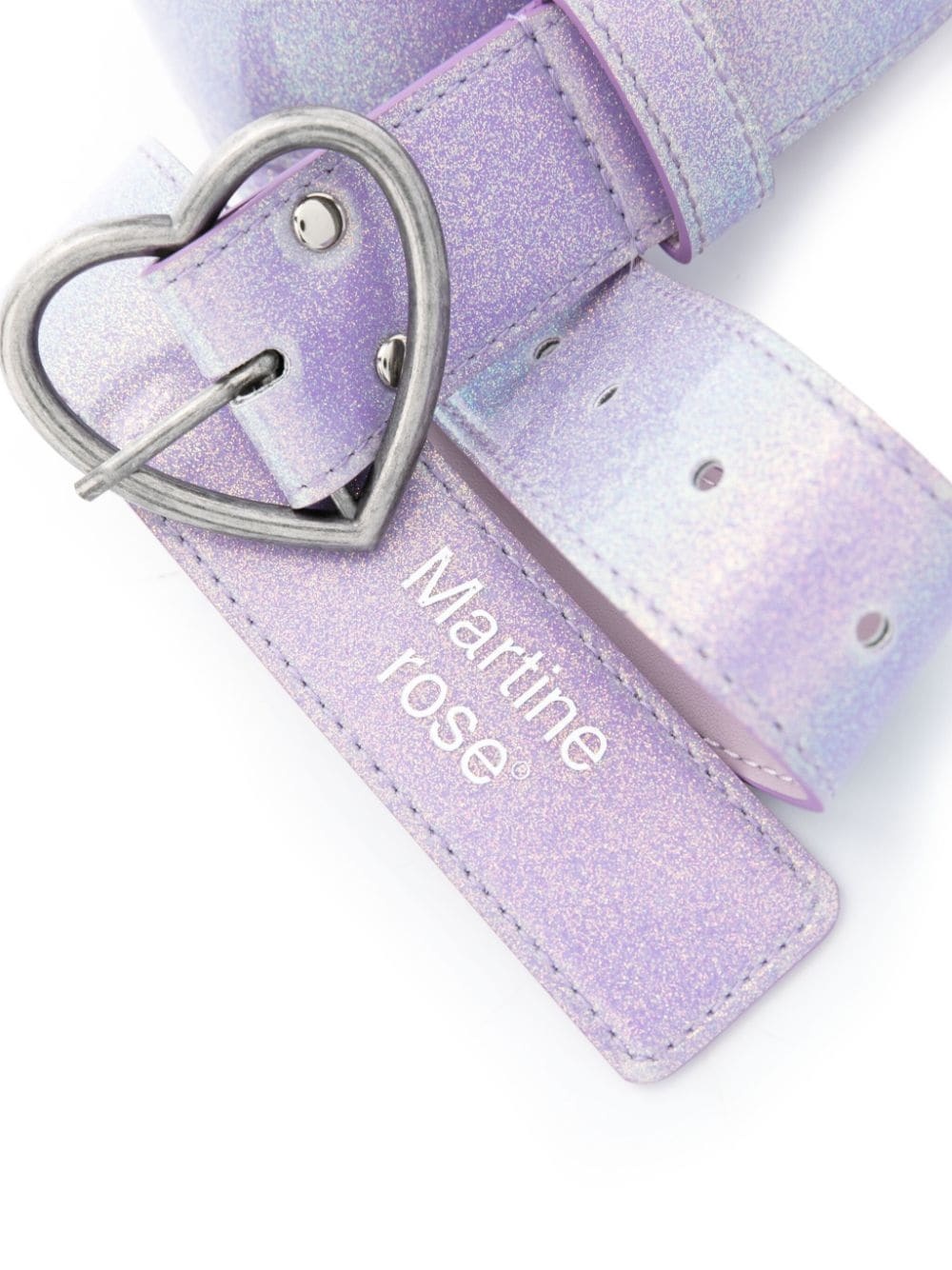 heart-buckle glittered belt - 2