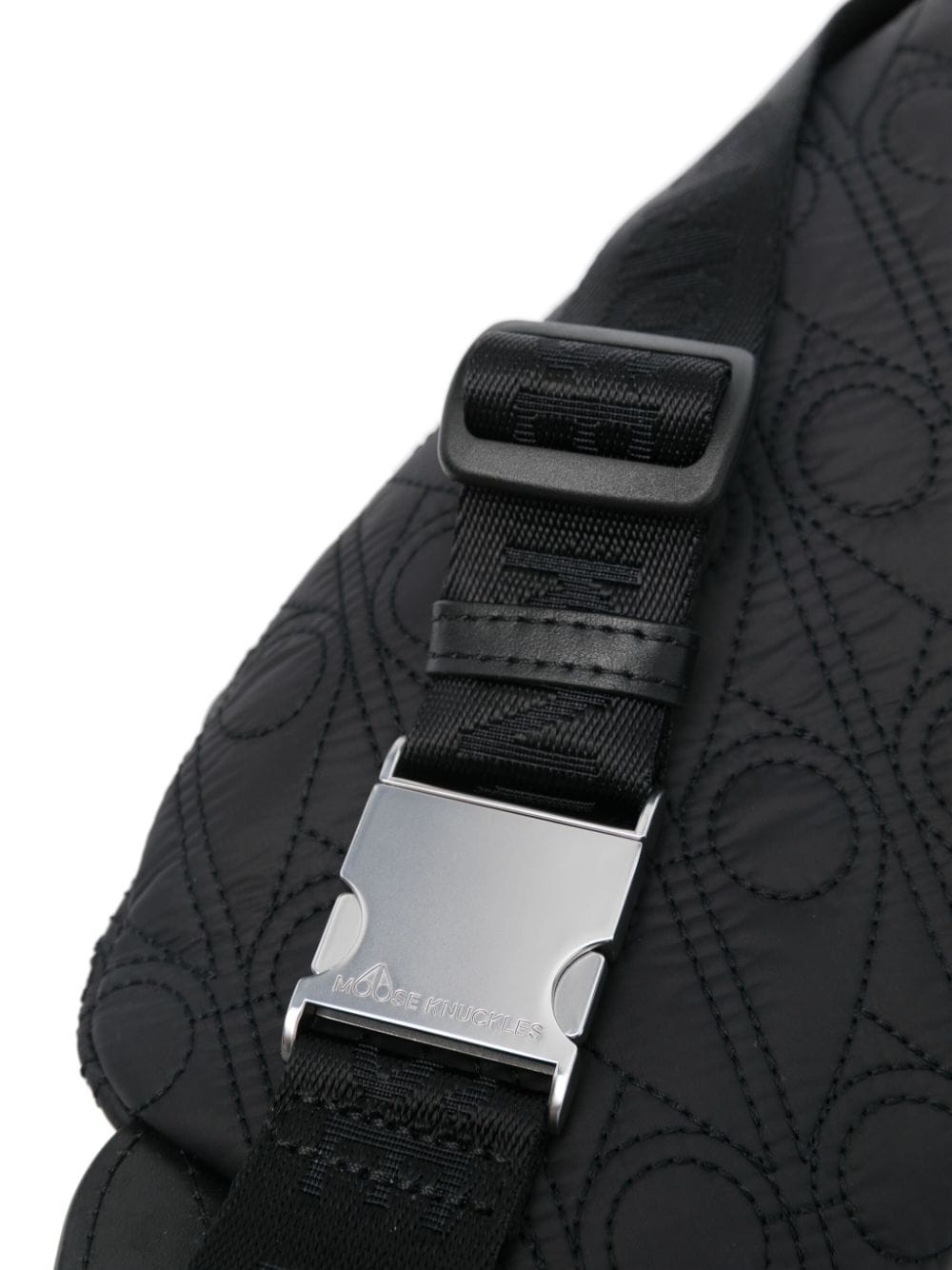 quilted-logo belt bag - 4