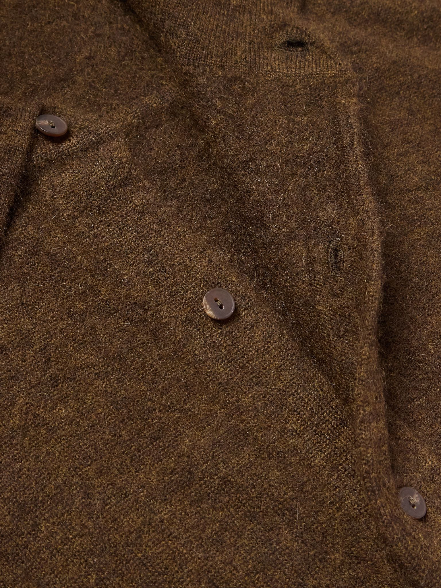 Lautaro Virgin Wool and Cashmere-Blend Cardigan Dark brown - 5