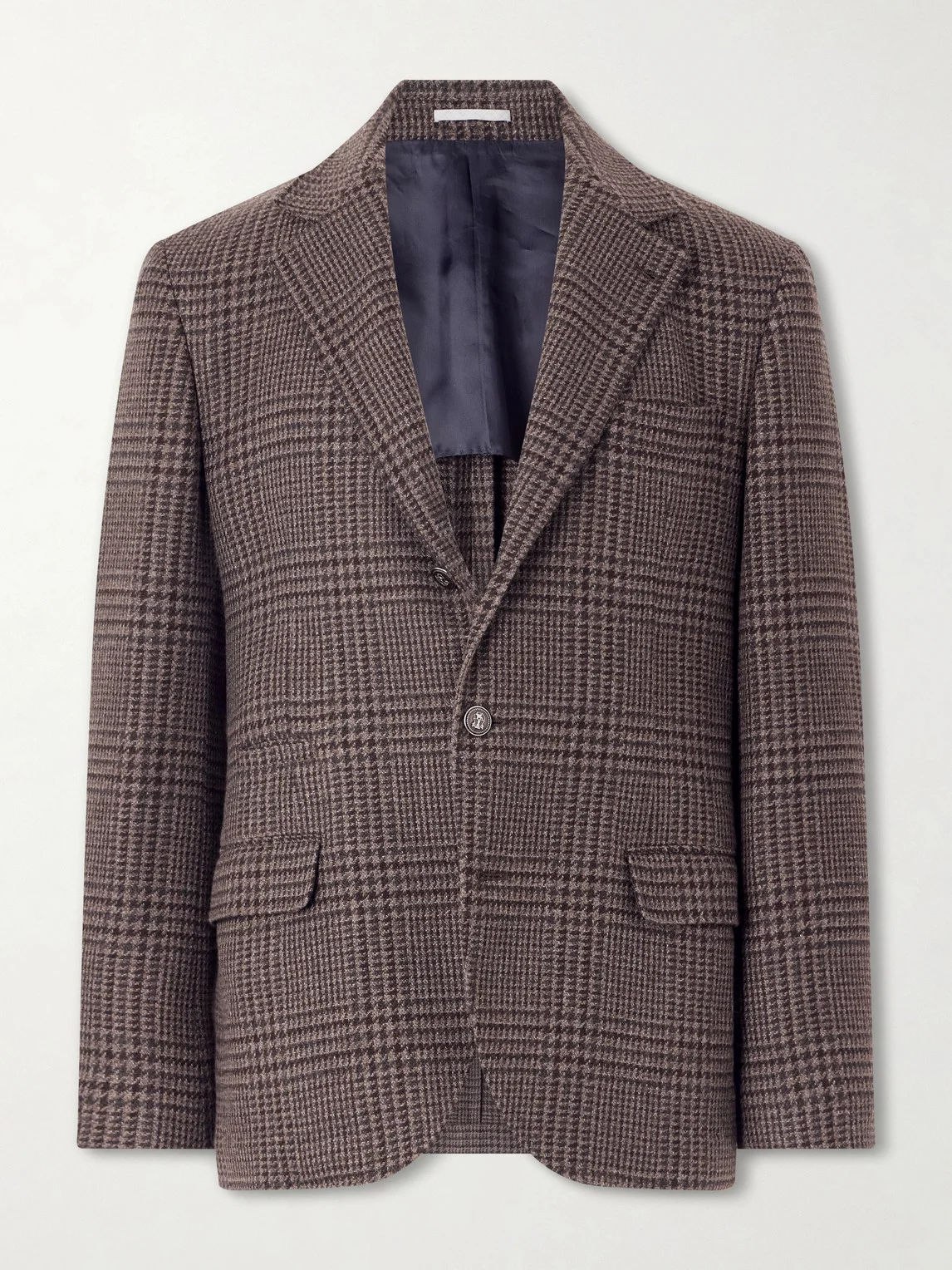 Houndstooth Cashmere Blazer - 1