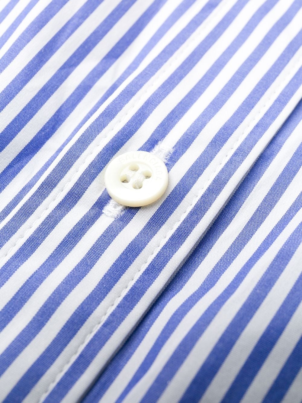 logo detail striped shirt - 7