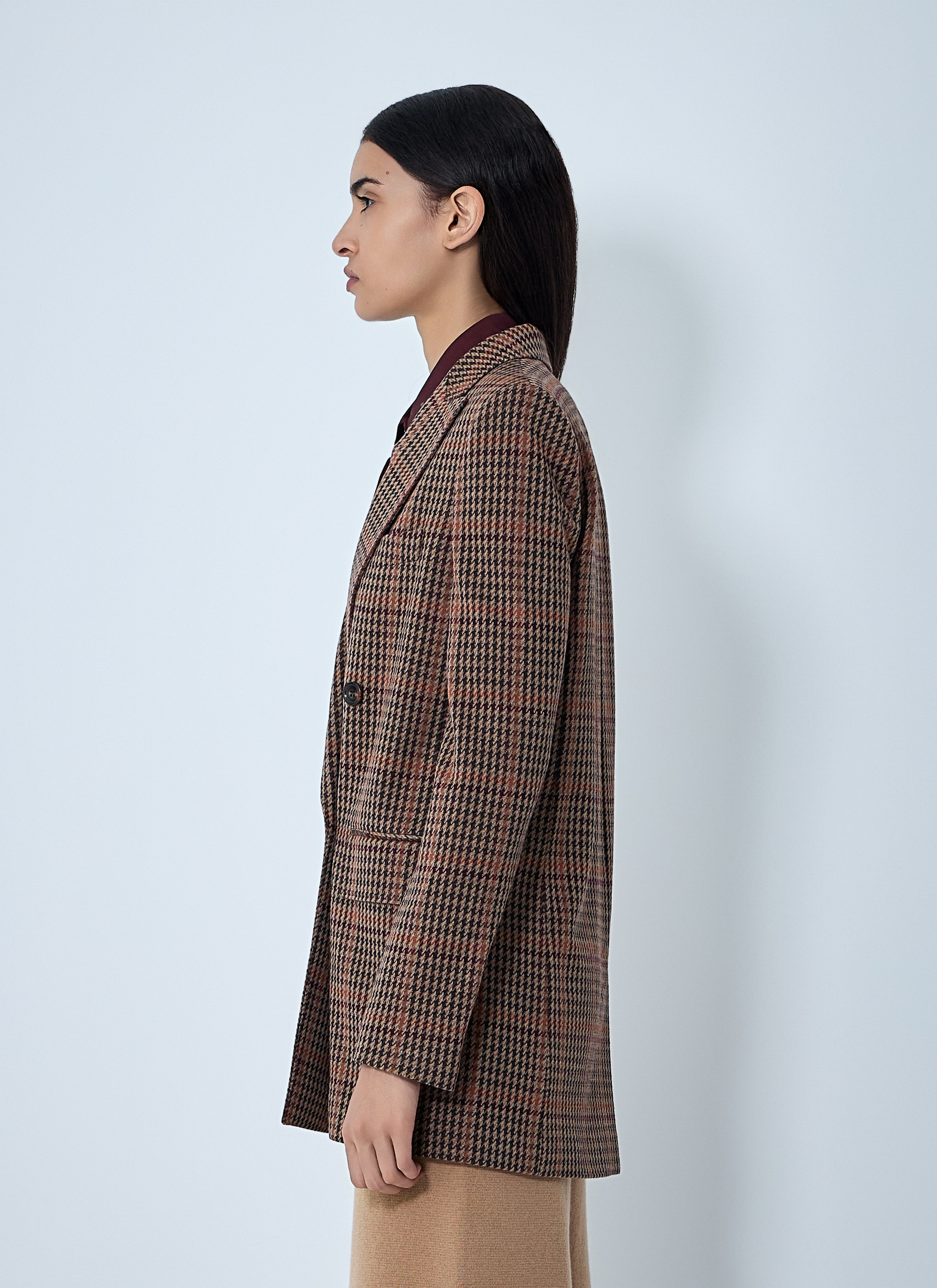 Max Mara Women Check Double-Breasted Blazer - 3