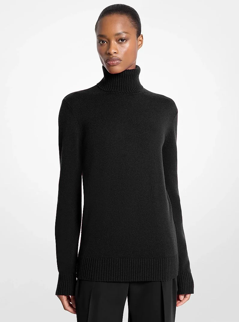 Joan Cashmere Turtleneck Sweater - 1