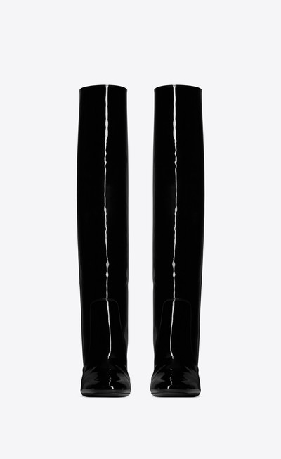 SAINT LAURENT who boots in patent leather outlook