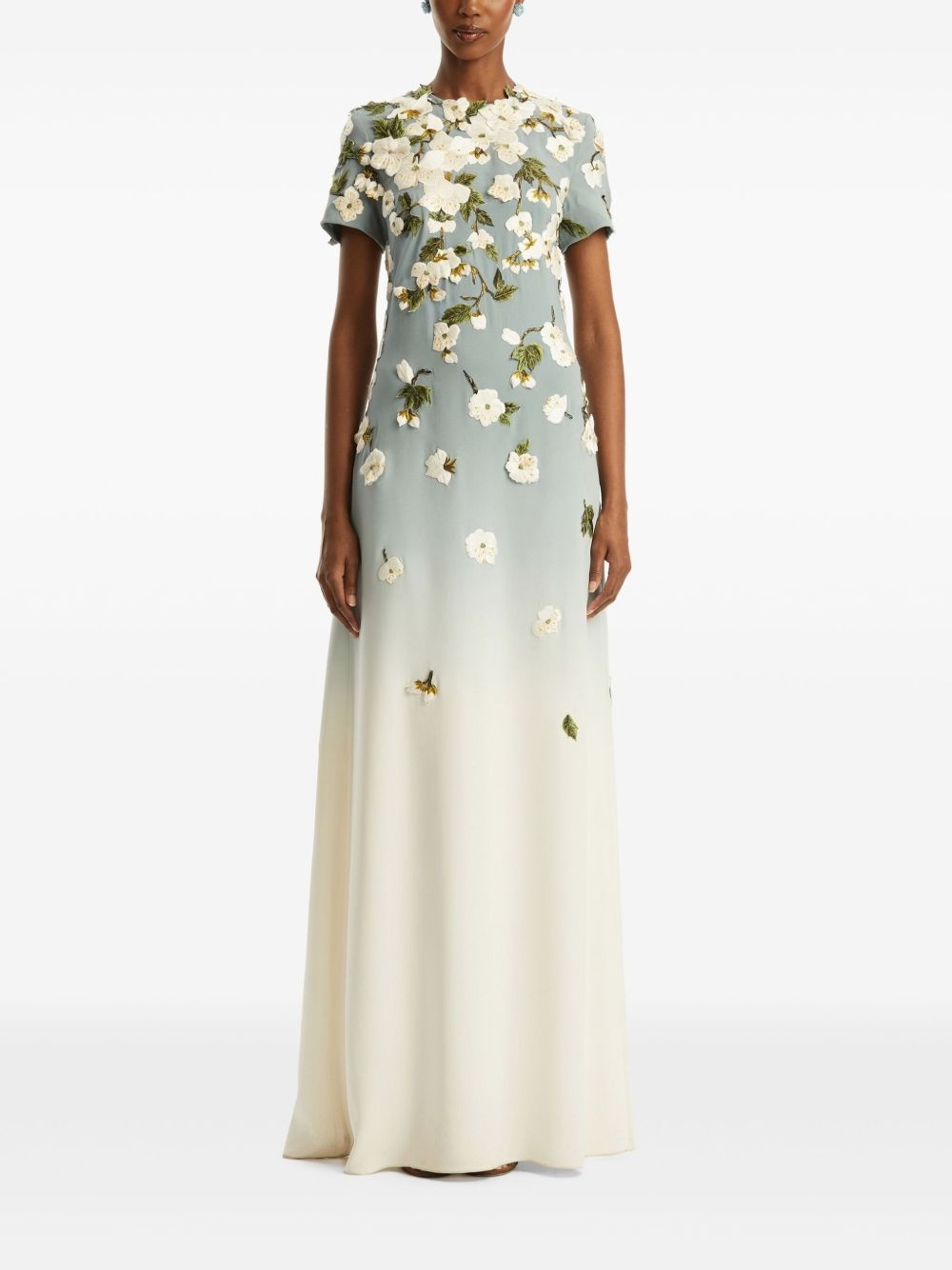 floral-embellished gown - 2