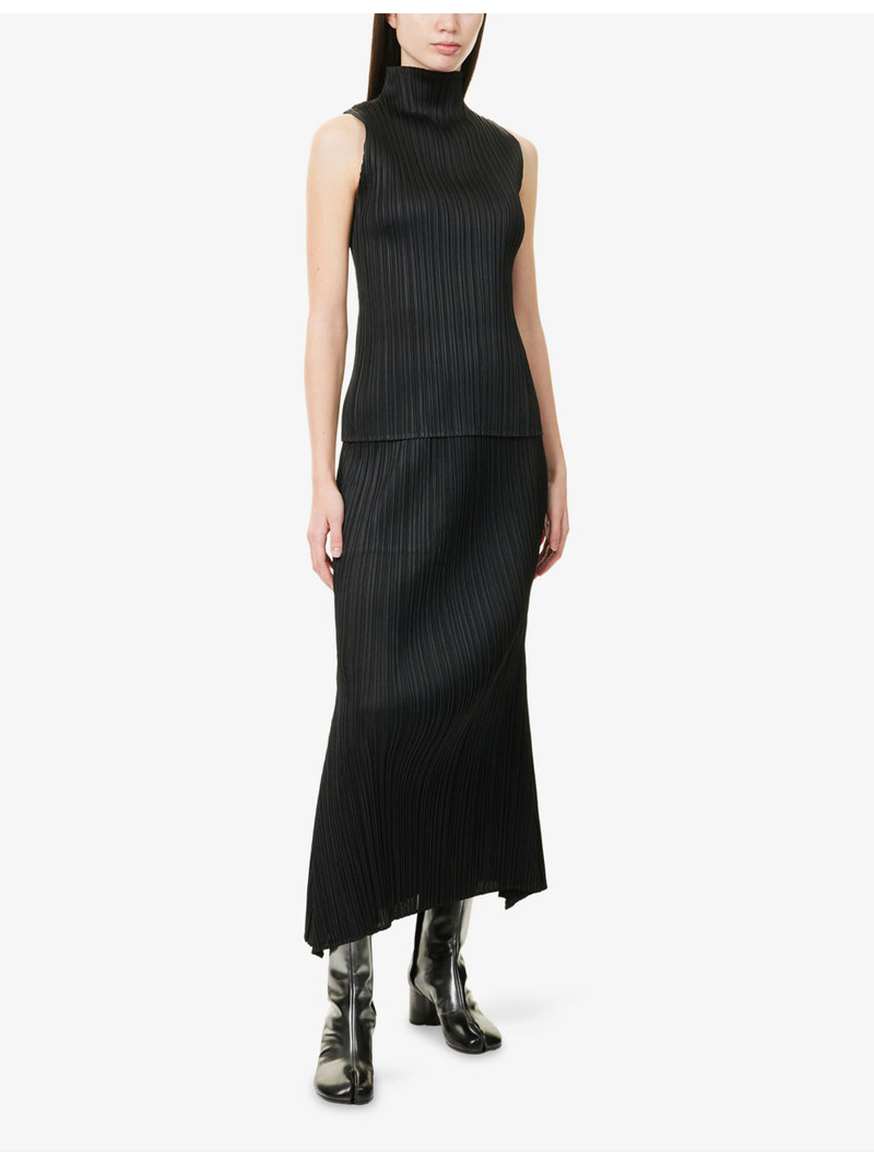 Pleats Please Issey Miyake <id-Rise Knitted Midi Skirt outlook