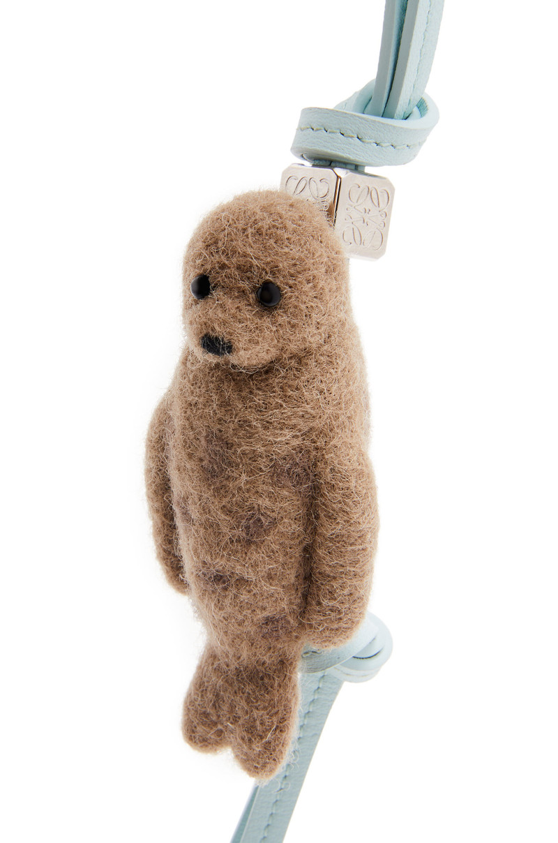 Loewe Seal charm in felt and calfskin outlook