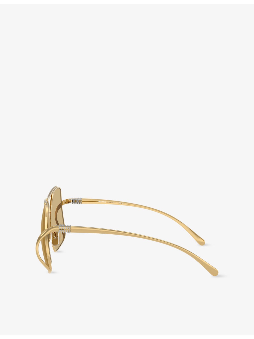 MU A55S Square-Frame Metal Sunglasses - 3