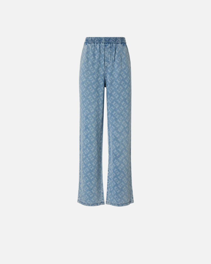 DENIM JEANS WITH LOVE BIRDS LOGO 1