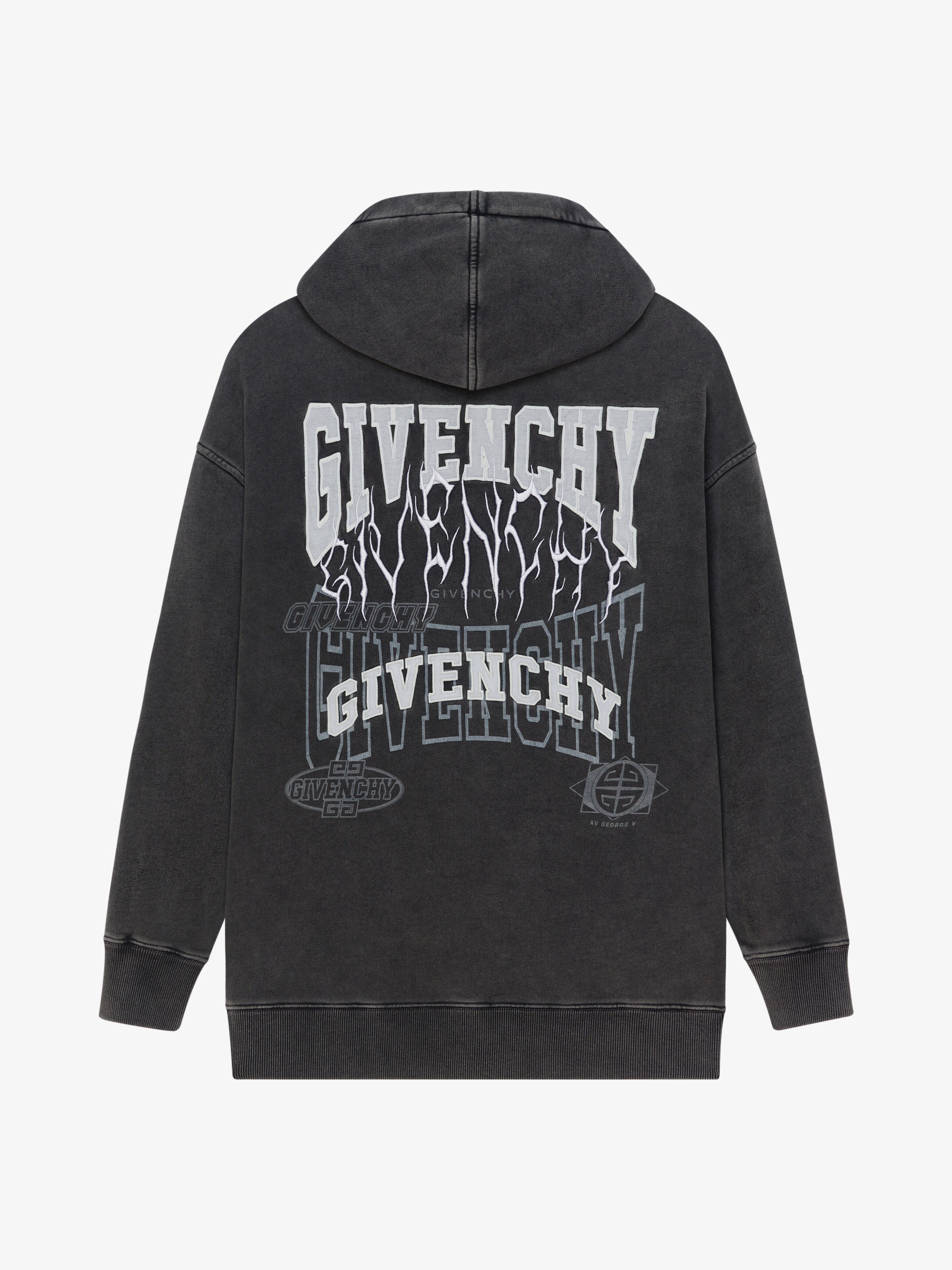 OVERSIZED HOODIE IN EMBROIDERED JERSEY - 5