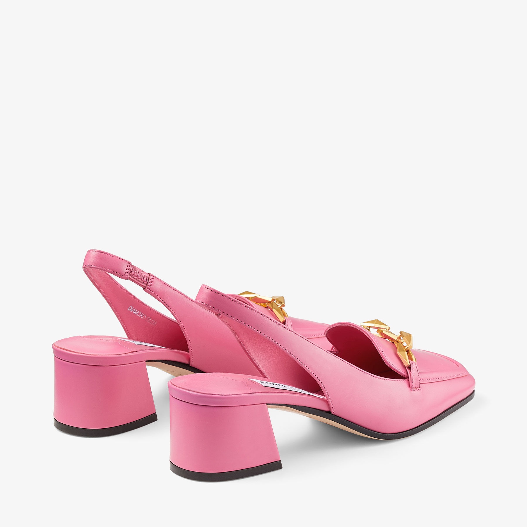JIMMY CHOO Diamond Tilda Sling Back 45 Candy Pink Calf