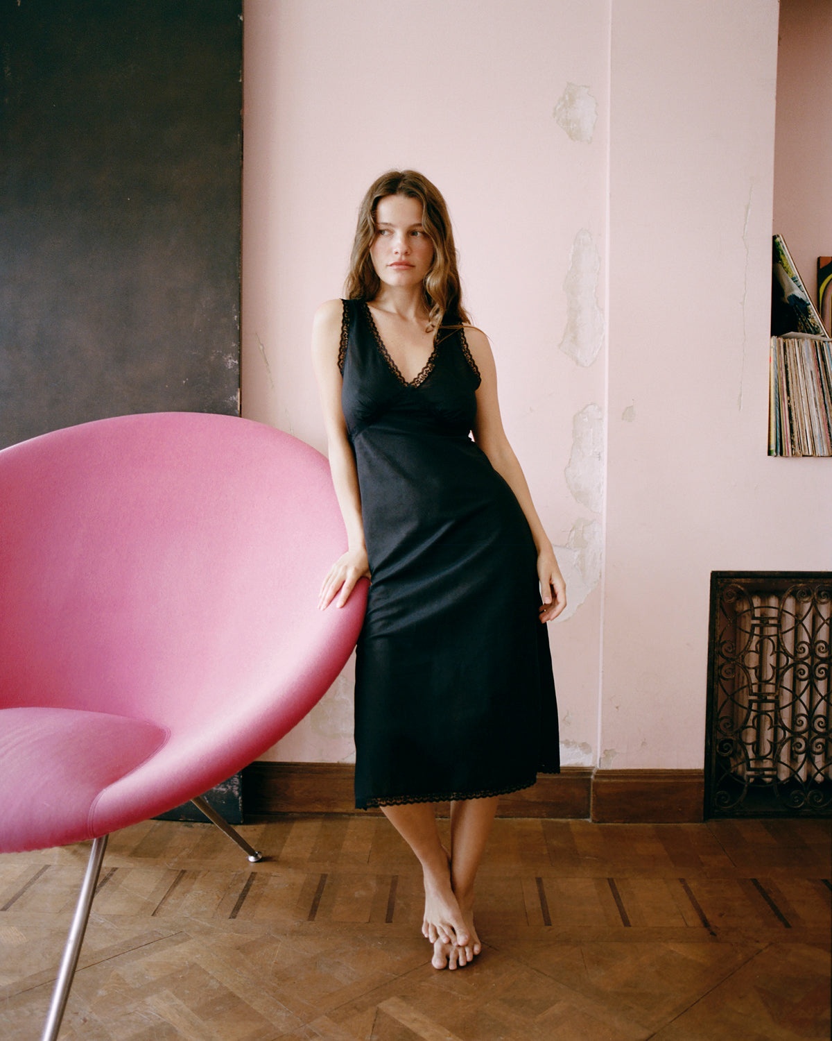 The Iris Slip: Cotton Voile Black - 3