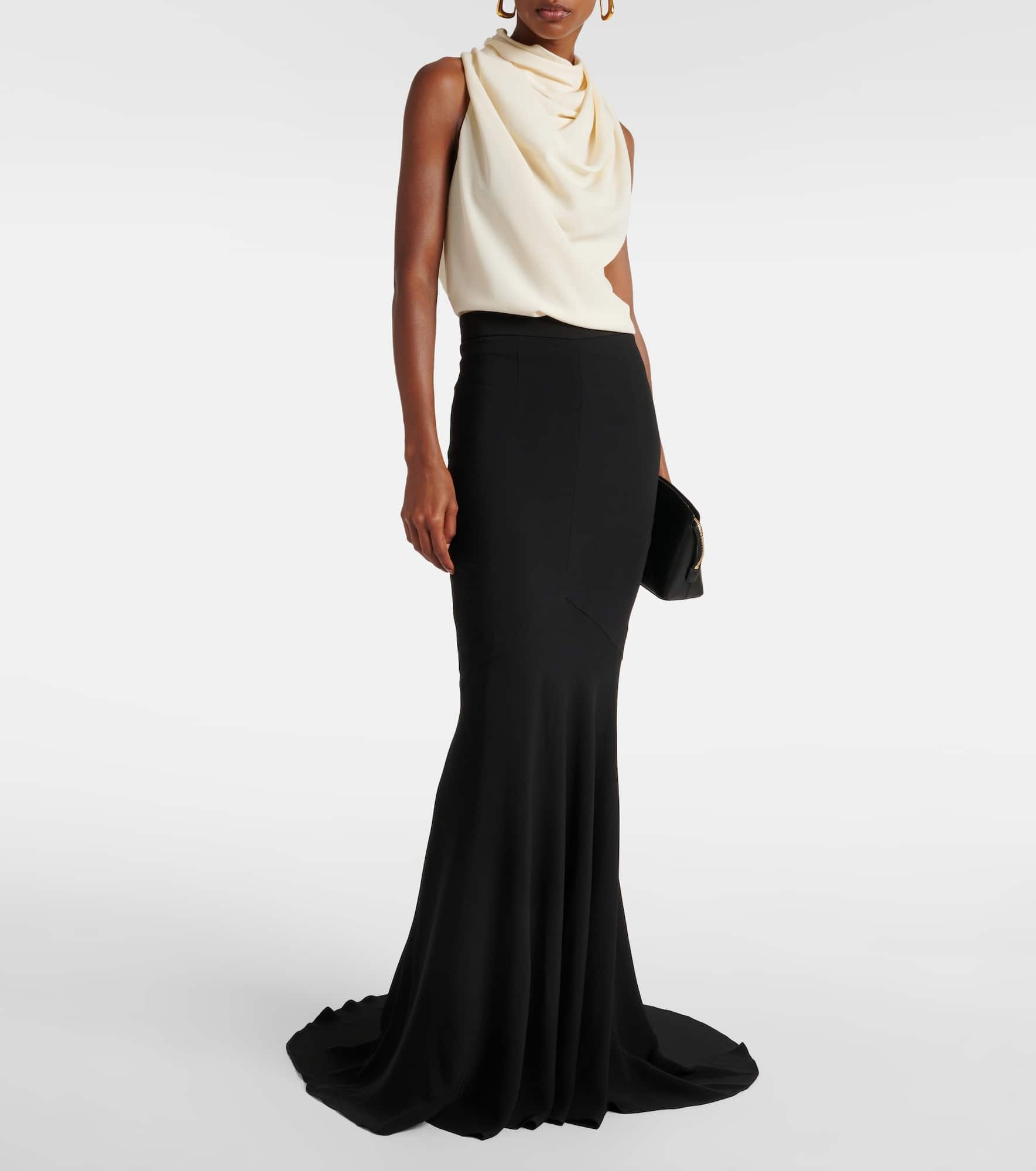 Crêpe maxi skirt - 2