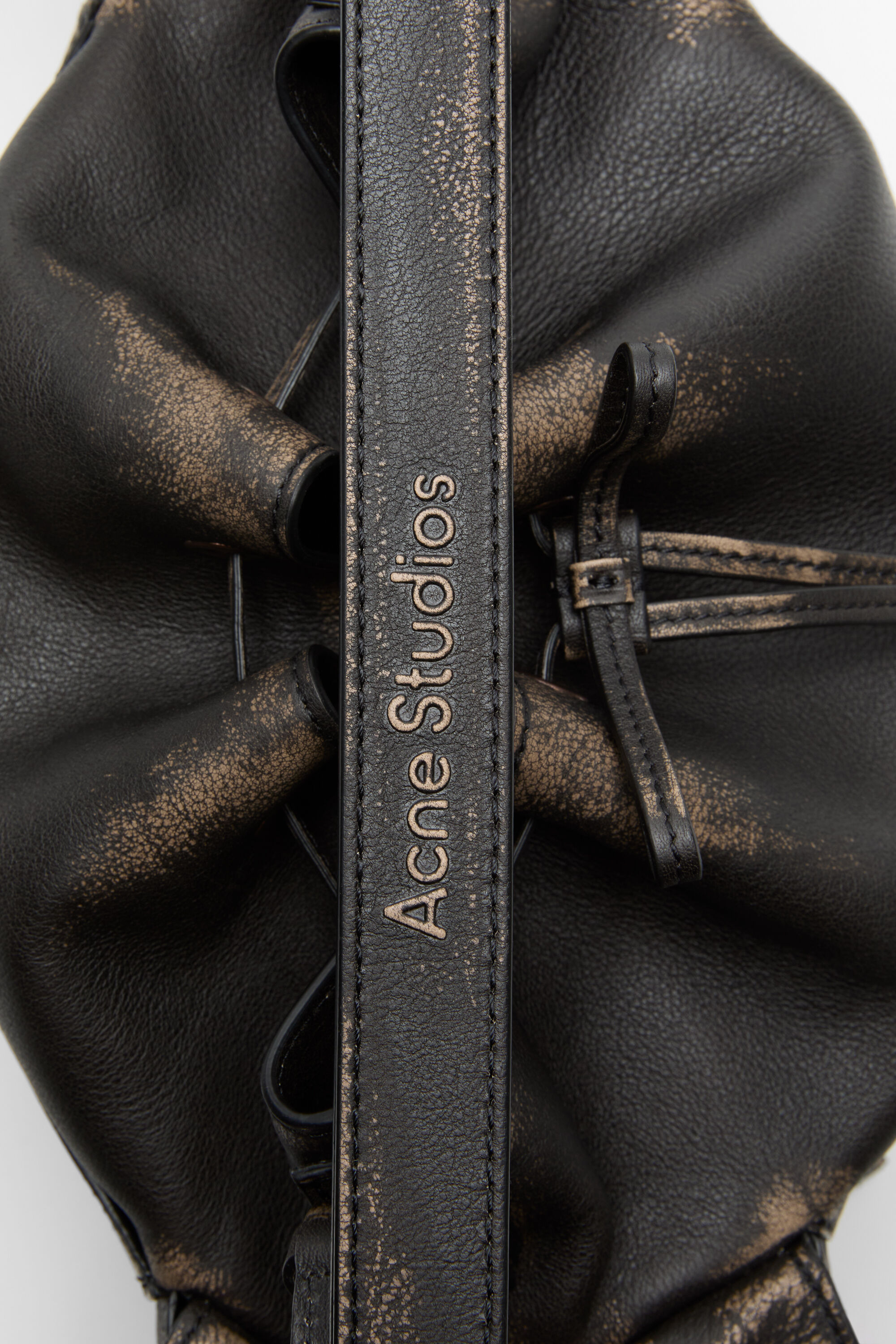 Multipocket bucket bag - Dark brown/beige - 4