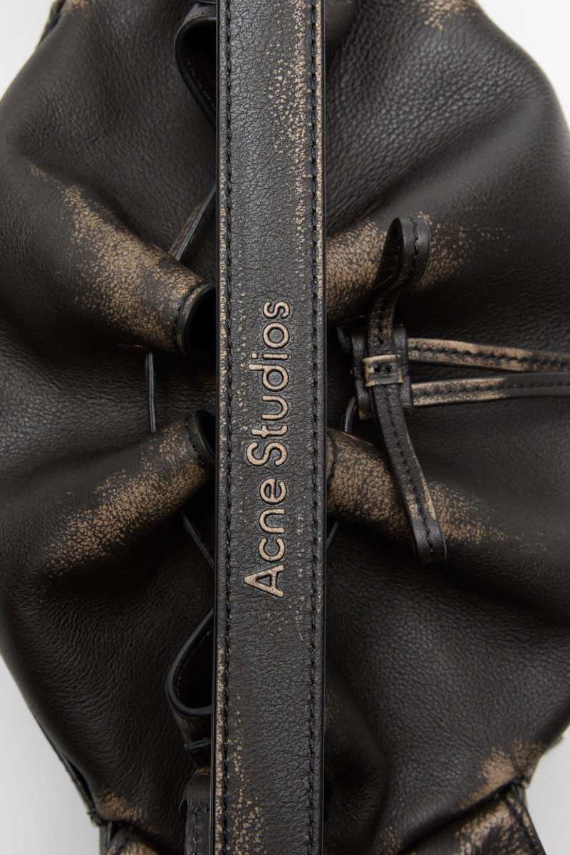 Multipocket bucket bag - Dark brown/beige 4