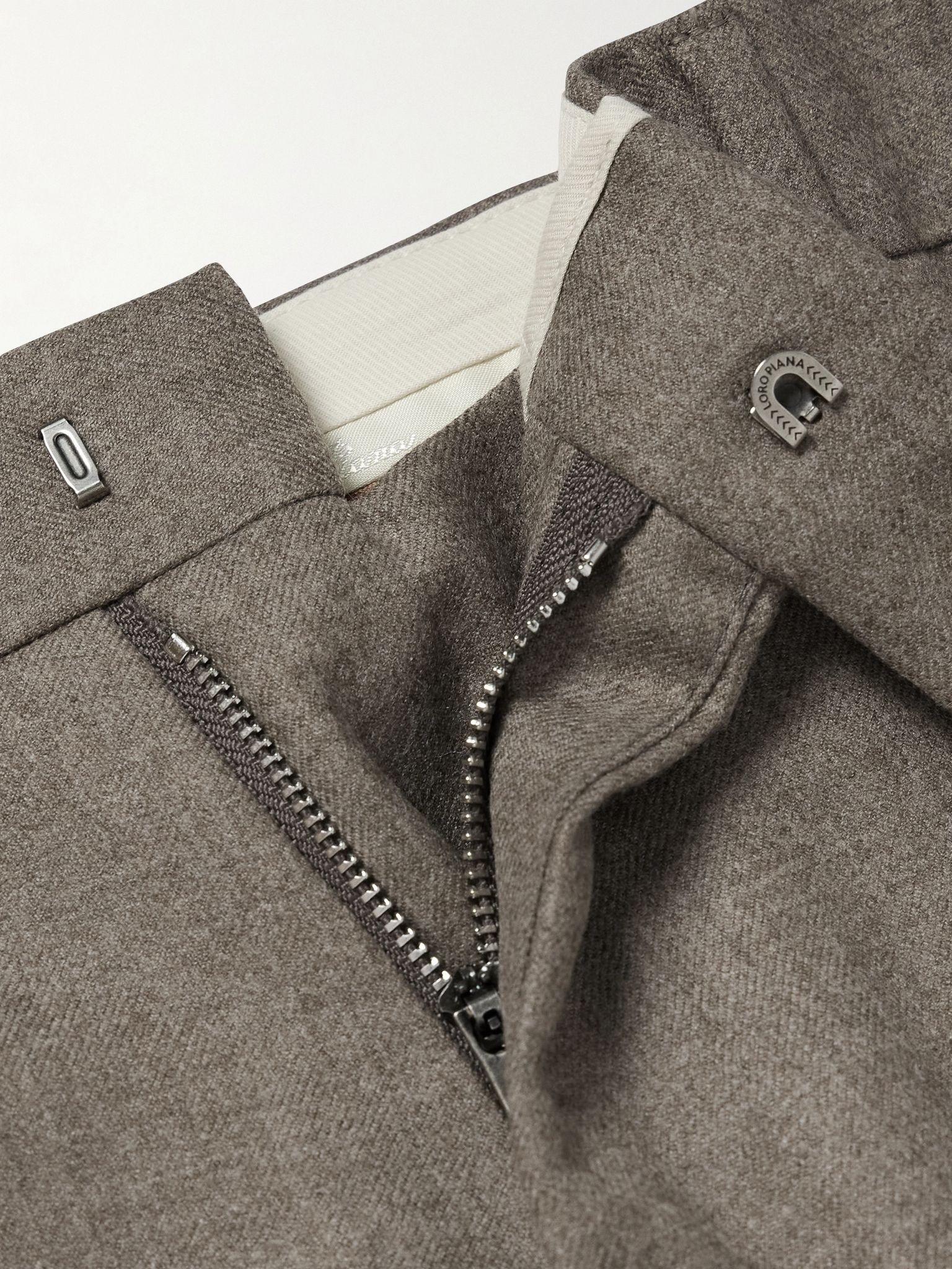 Jacey Straight-Leg Virgin Wool Trousers Brown - 5