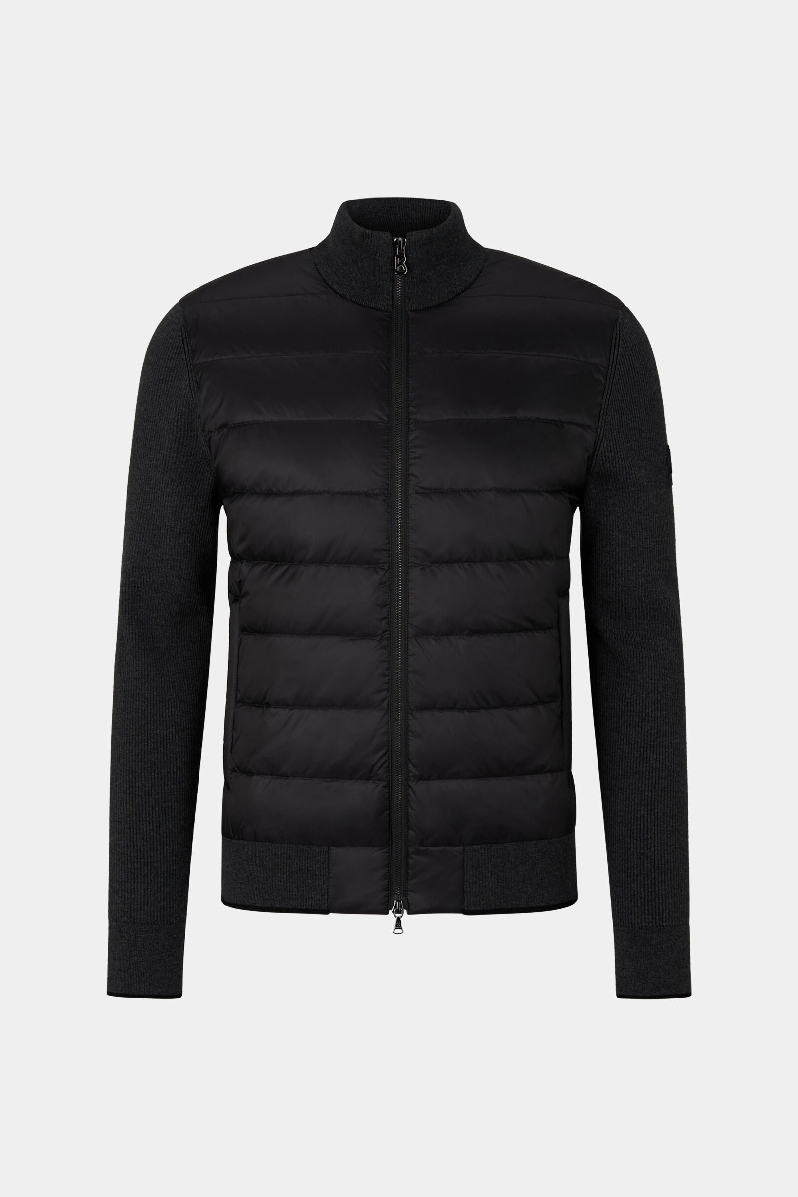 Renee Hybrid knit jacket in Black/anthracite - 1