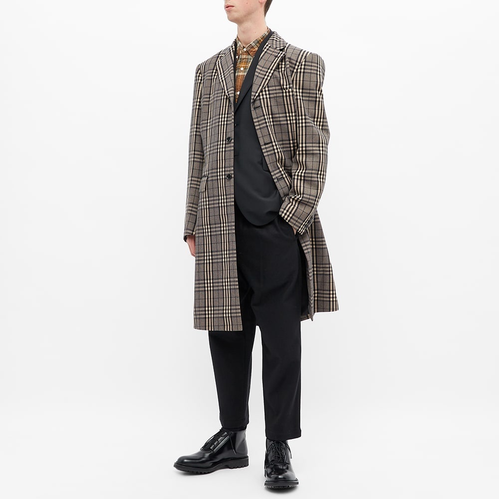 Comme des Garcons Homme Plus Single Breasted Check Coat - 7