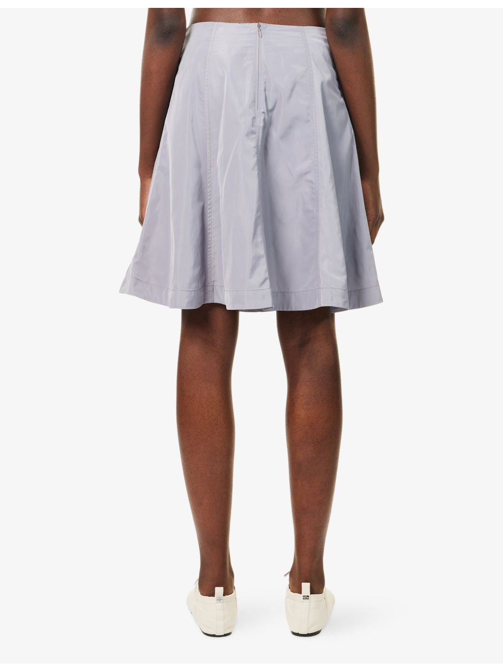 Constance Flared Woven Mini Skirt - 4