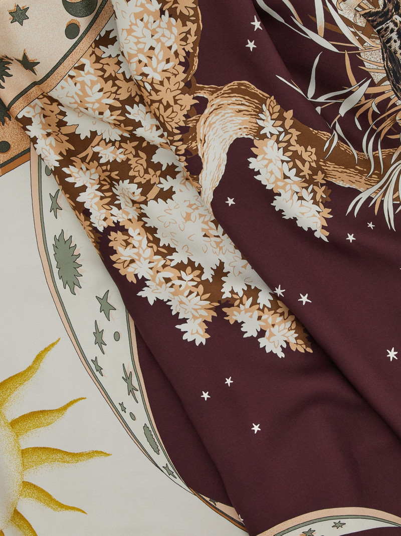 FERRAGAMO Day & Night print reversible cape outlook