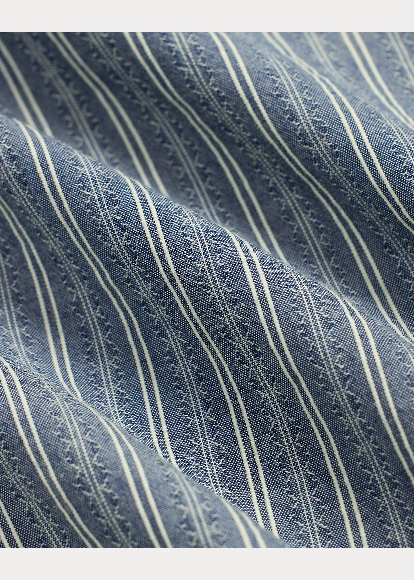 Striped Dobby-Chambray Workshirt - 5