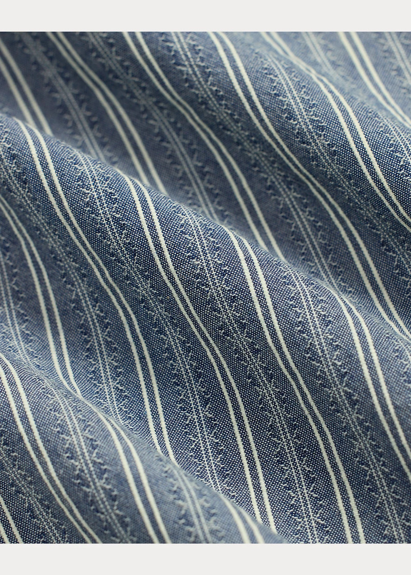 Striped Dobby-Chambray Workshirt 5