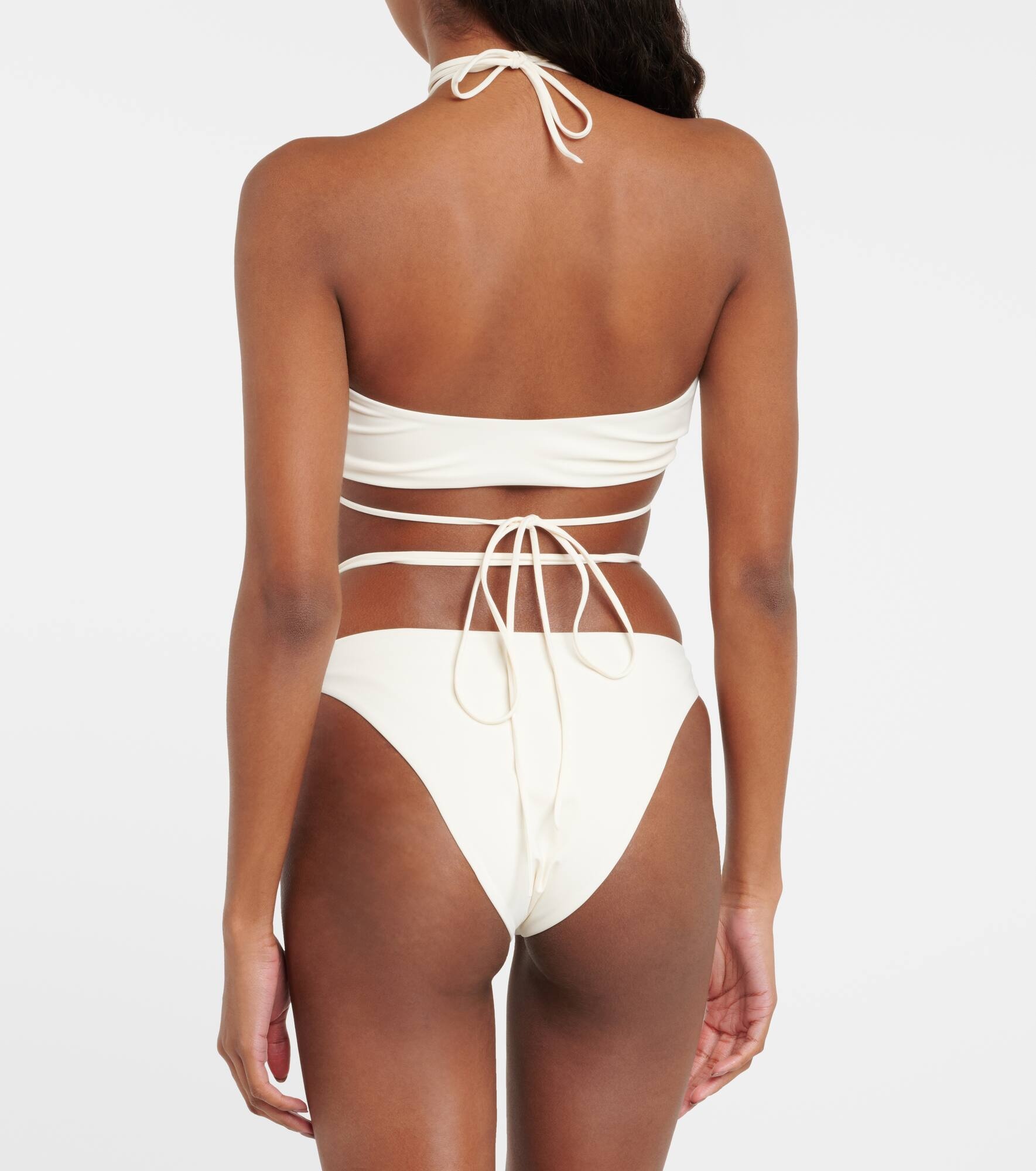Beaded bandeau bikini top - 3