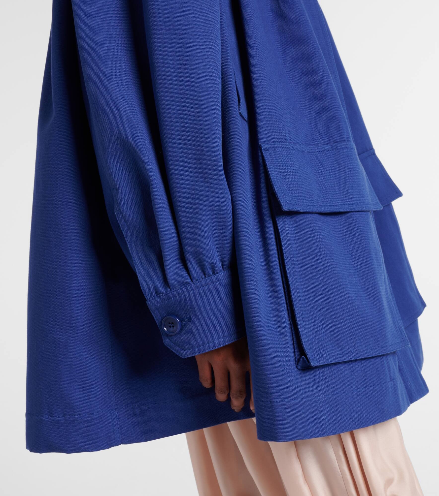 Gathered cotton canvas jacket - 5