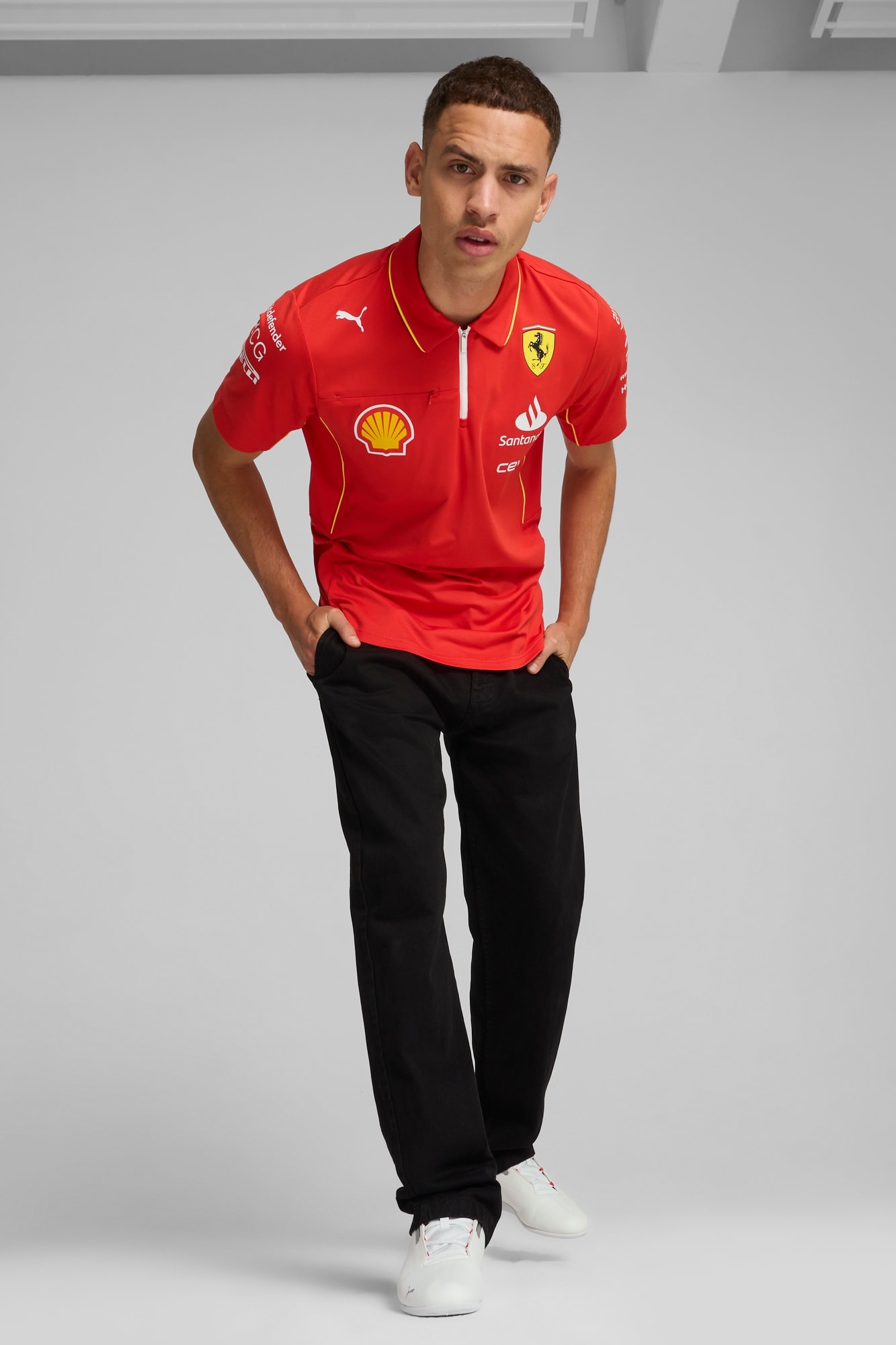 Scuderia Ferrari Team Pro Men's Polo Tee - 5