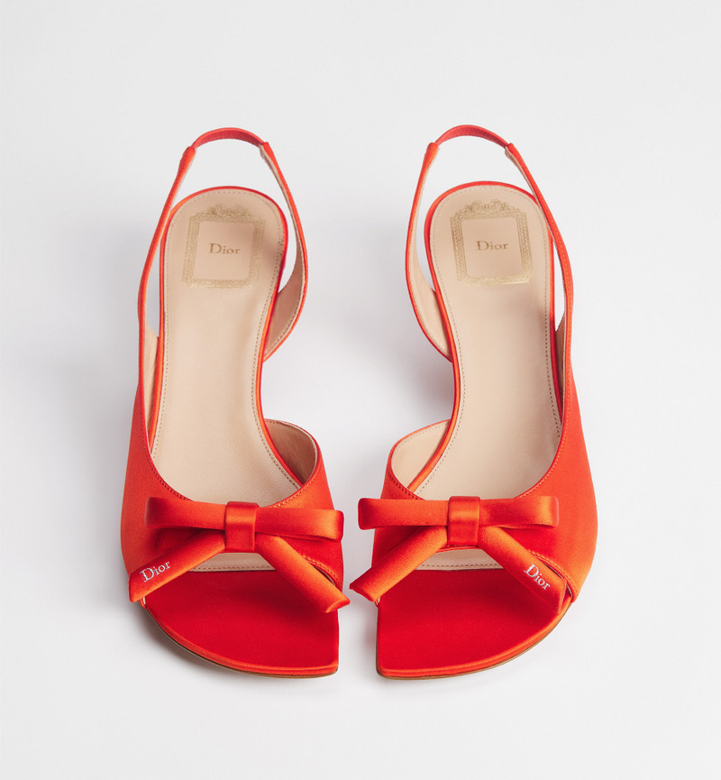 Dior Dior Bow Heeled Slingback Sandal outlook