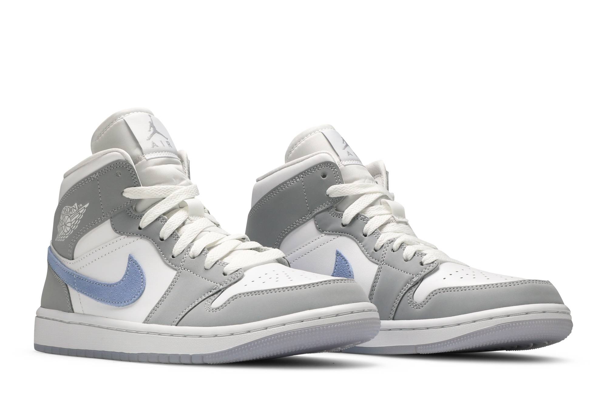 Wmns Air Jordan 1 Mid 'Wolf Grey Aluminum' - 8