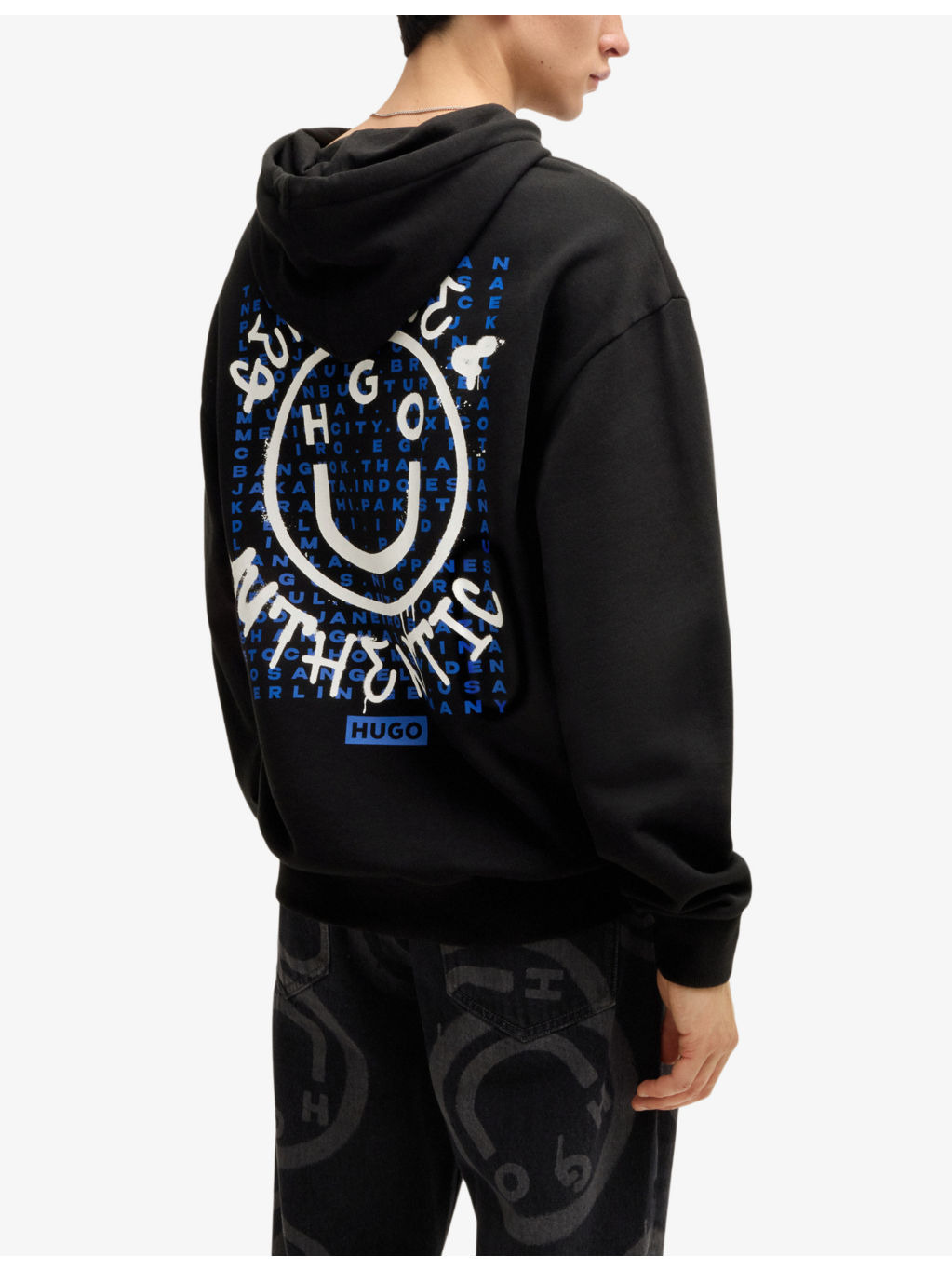 Graphic-print relaxed-fit cotton-jersey hoody - 4