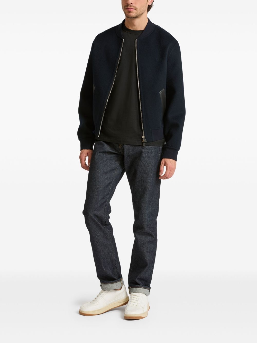 wool-cashmere varsity jacket - 2