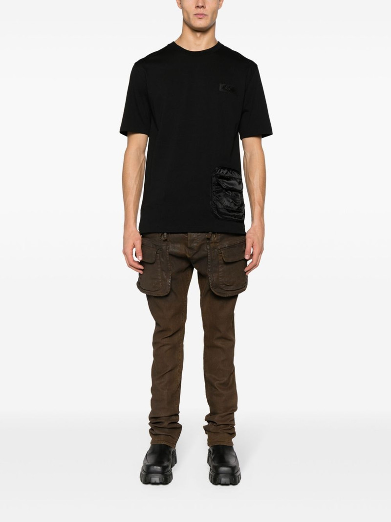 Moschino logo-appliquÃ© cotton T-shirt outlook