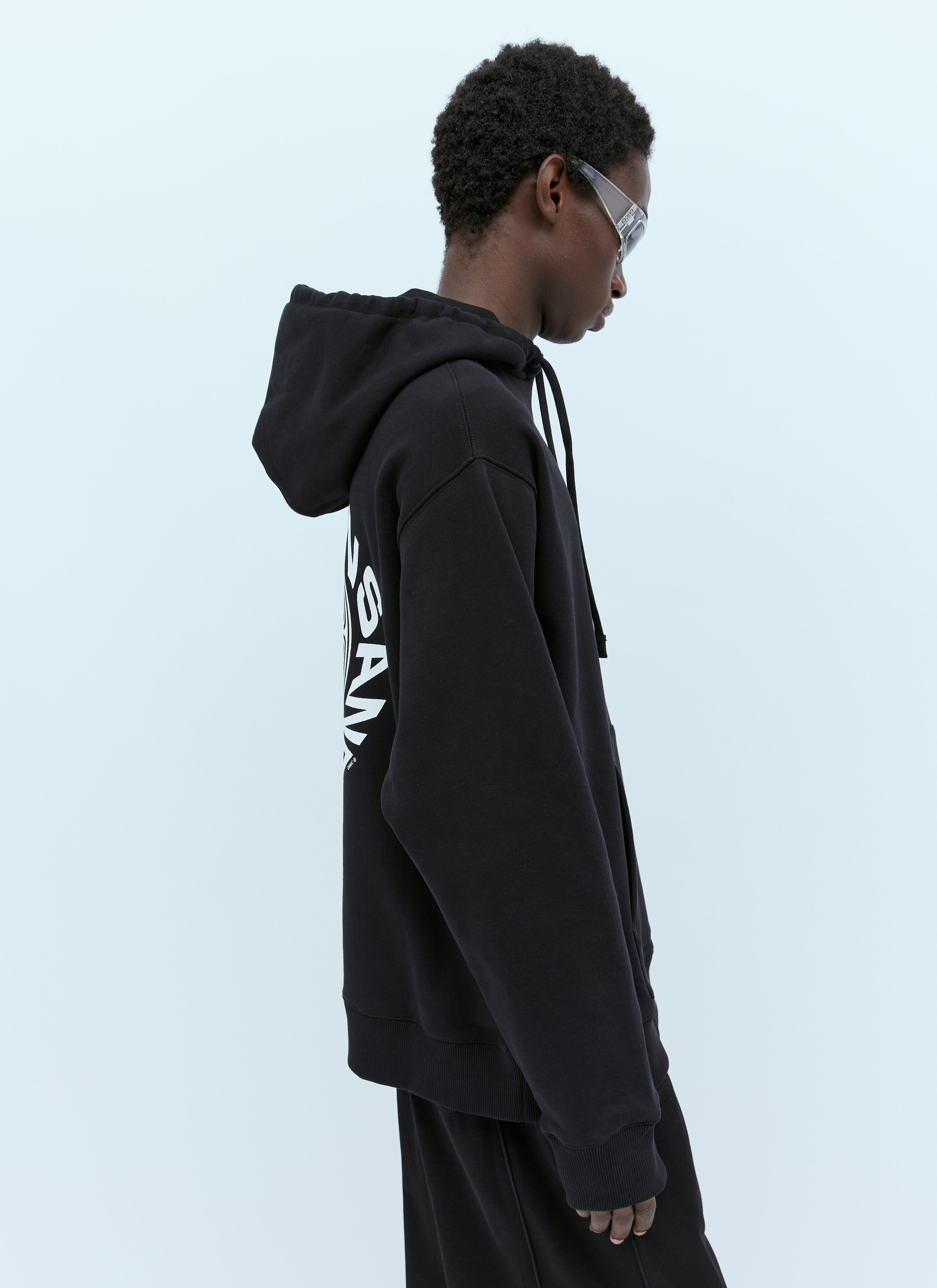 ★OAMC★ Slime Graphic Print Hoodie Black 23A28OAJ19COT00910 OAMC Slime Hooded Sweatshirt | lncc | REVERSIBLE