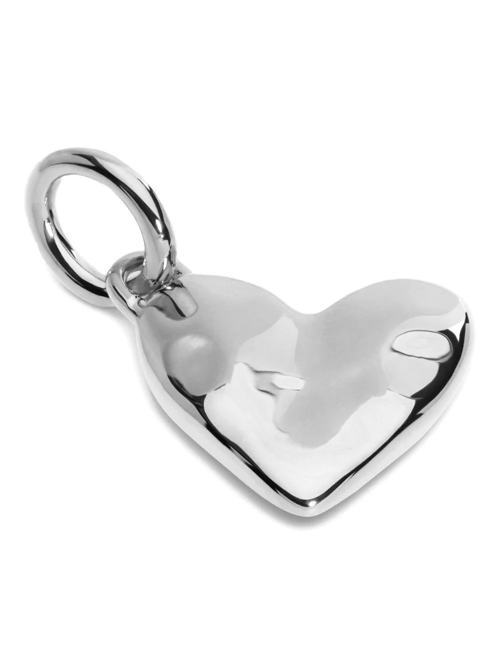 hammered heart-pendant necklace - 1