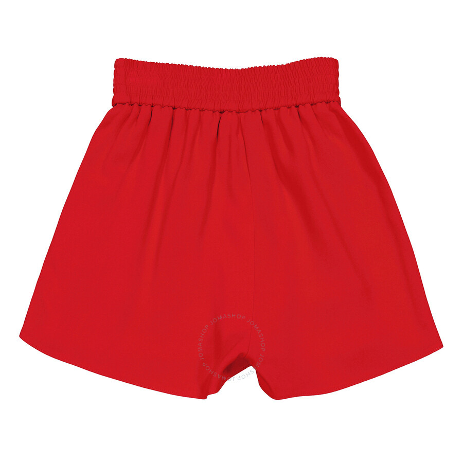 Stella McCartney Ladies Pants Red Logo Trim Shorts - 2