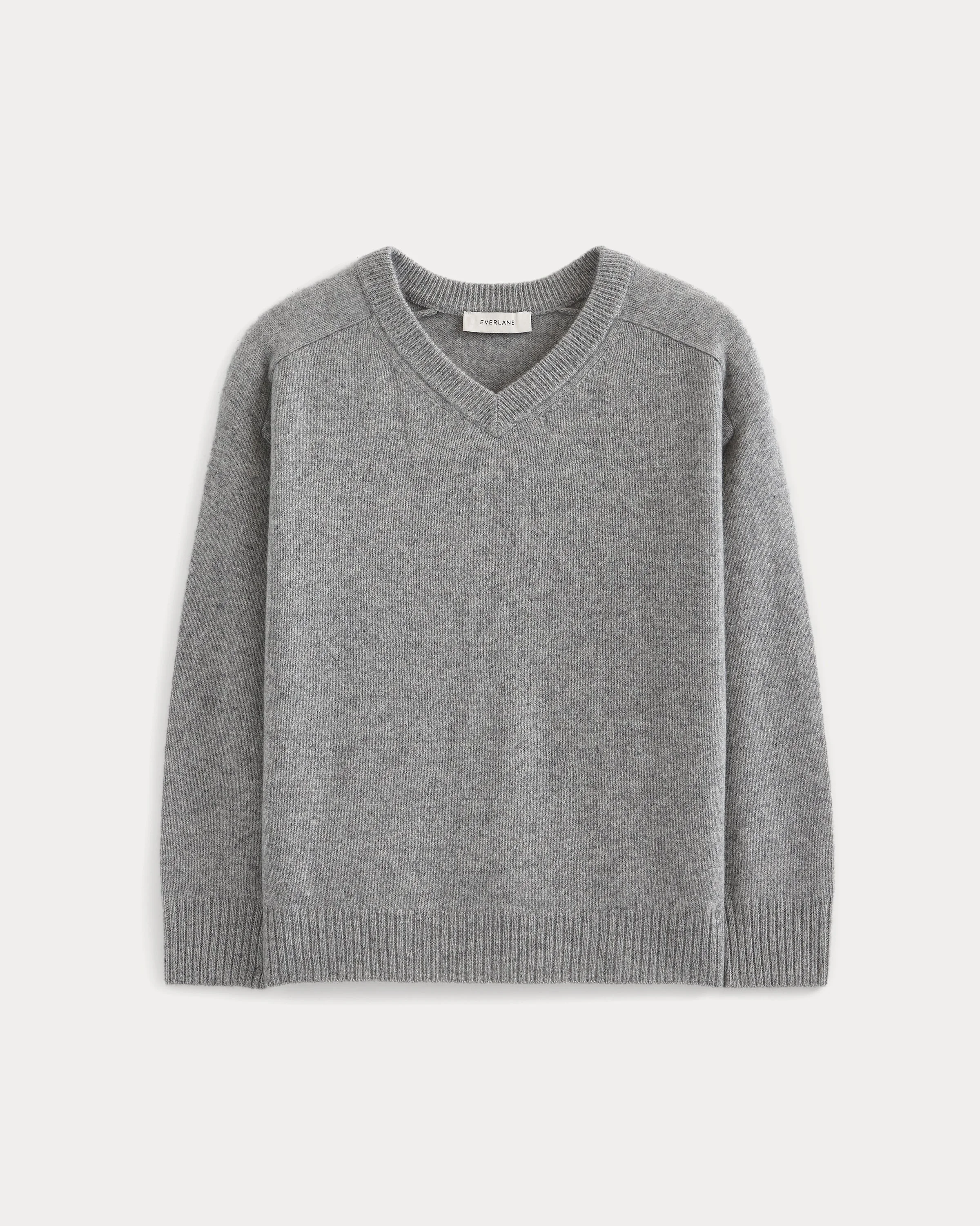 CASHMERE HIGH V BOYFRIEND SWEATER - 1