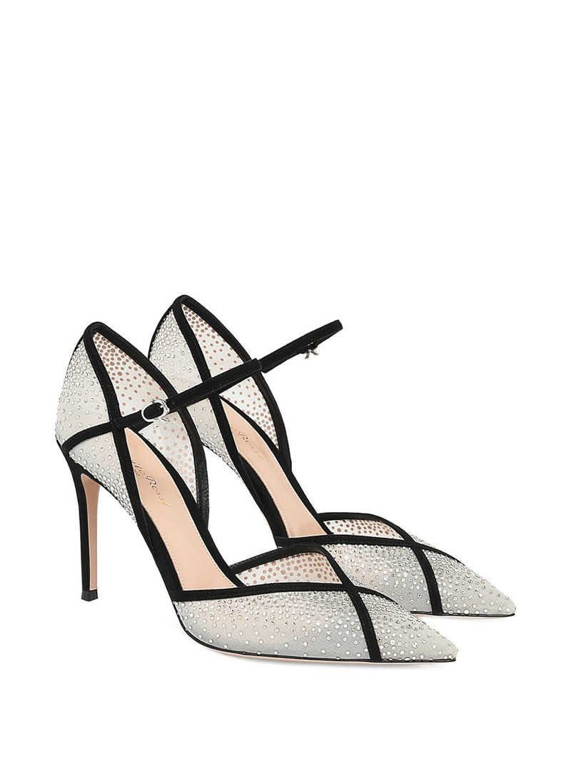 Gianvito Rossi D'orsay embellished heeled pumps outlook