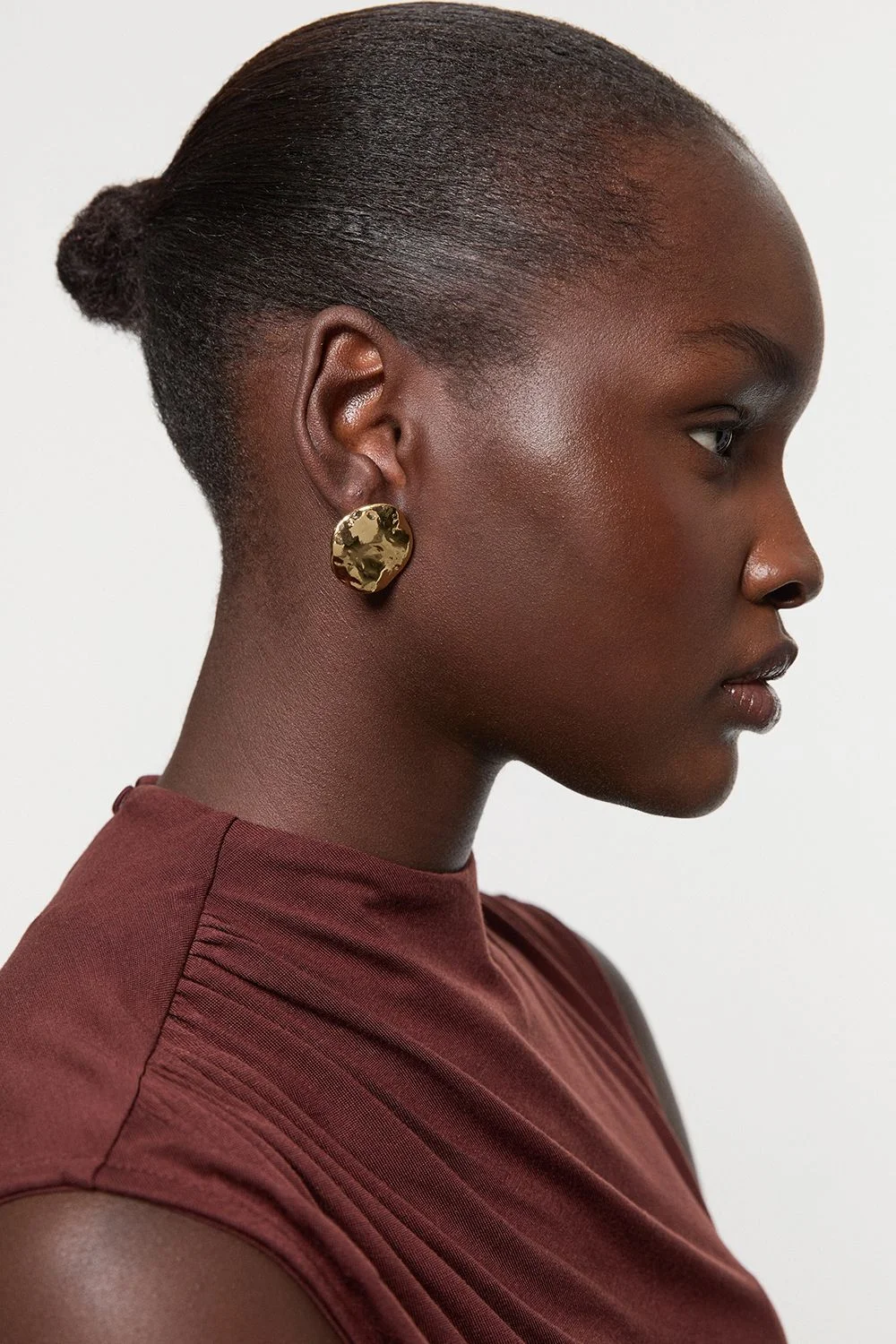Large Stud Statement Earrings - 1