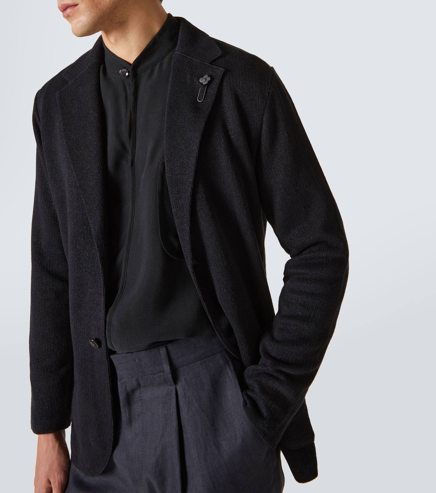 Linen and cotton blazer - 5