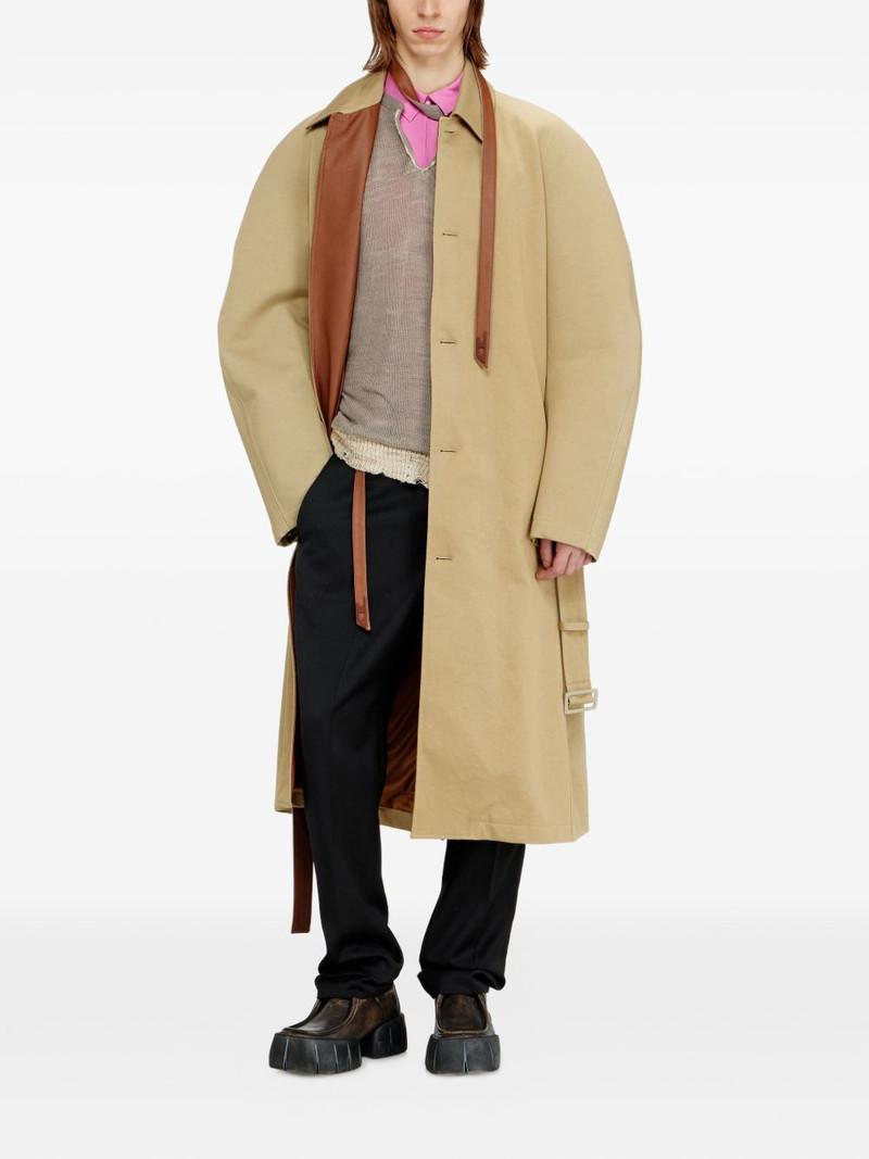 Diesel J-Roun belted trench coat outlook