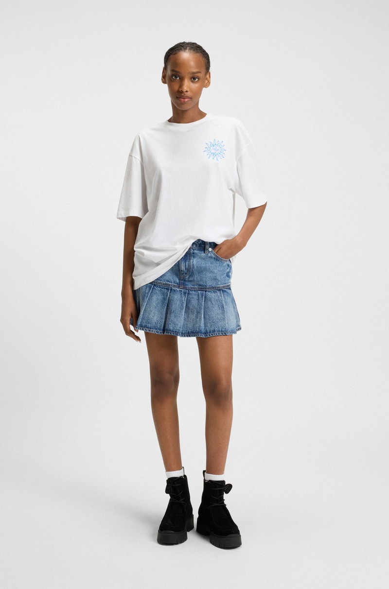 HUGO OVERSIZED-FIT T-SHIRT IN COTTON WITH LOGO ARTWORK outlook