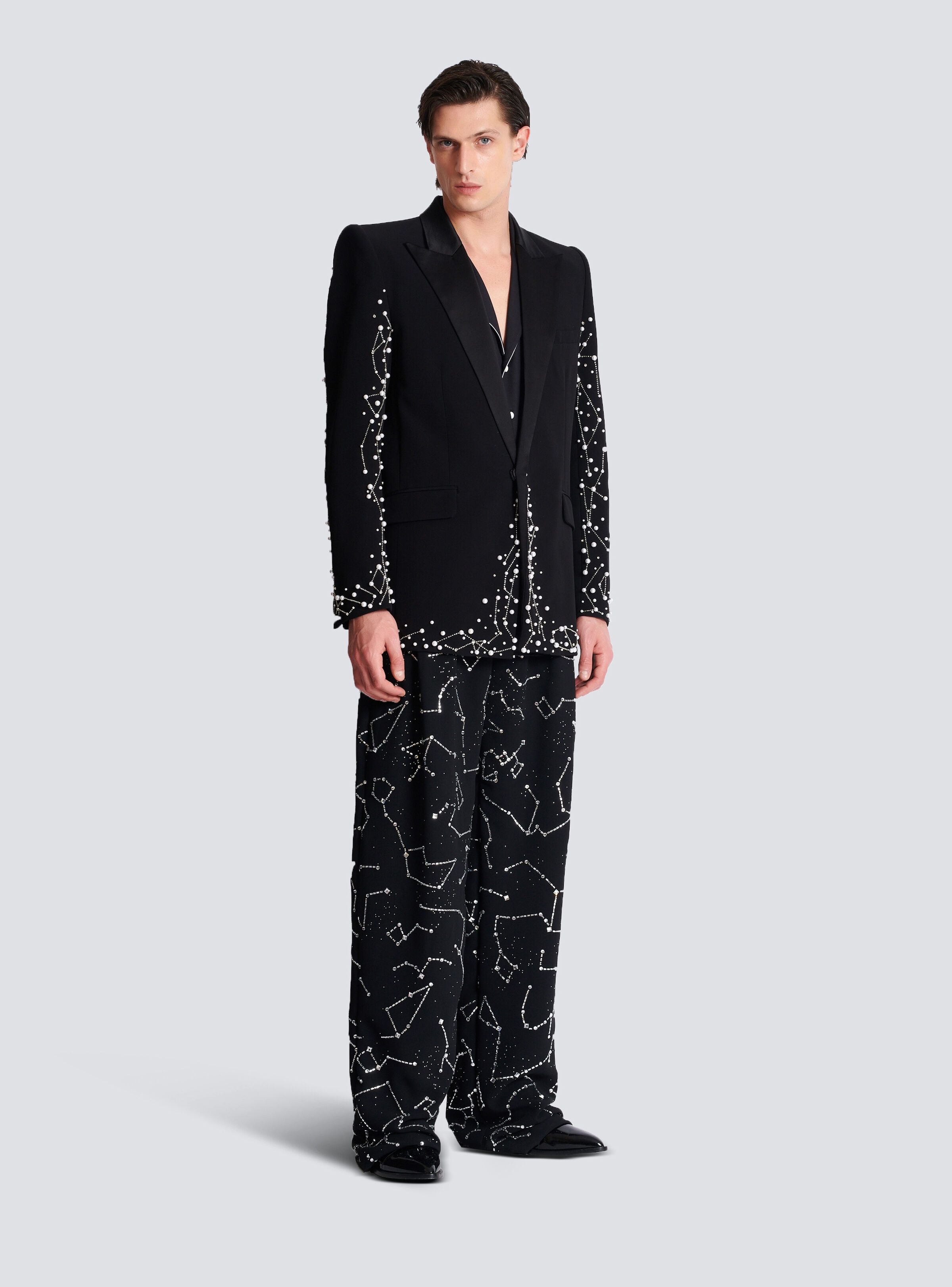 1-button jacket with Constellation embroidery - 3