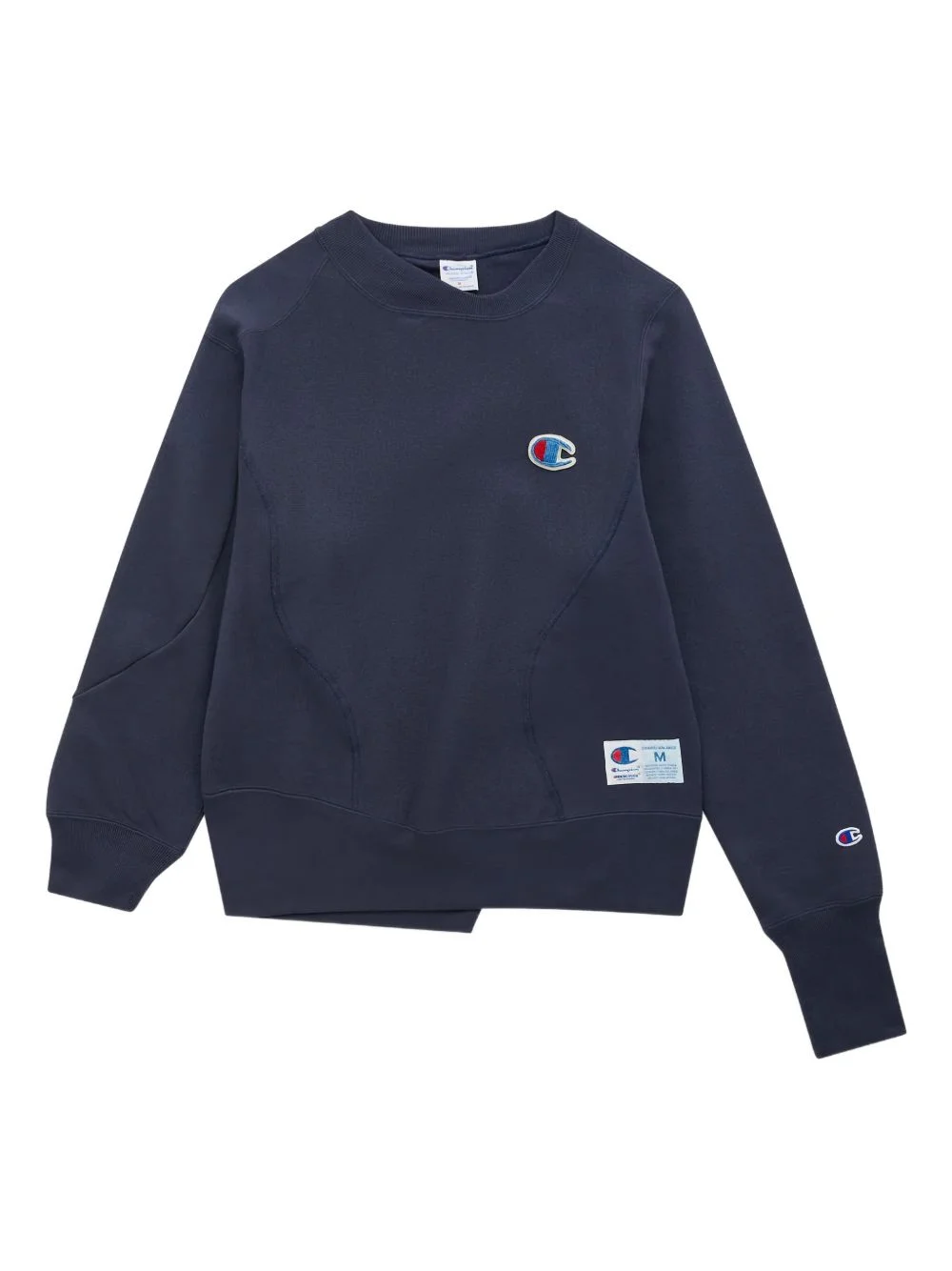 x Champion patchwork crew-neck sweatshirt - 1